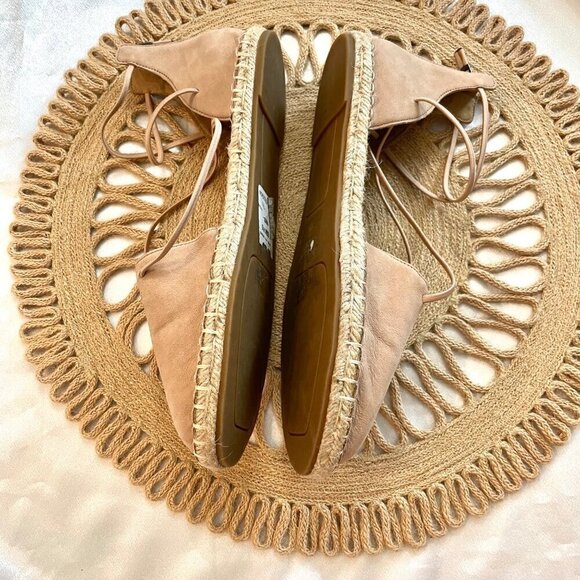 Eileen Fisher Lee Suede Espadrille Flat in Pink Size 9.5 - Picture 5 of 10